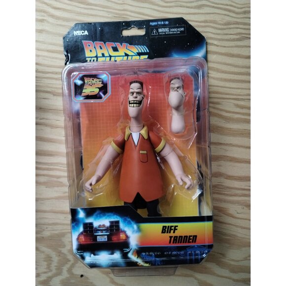 Back to the Future Biff Tanner and Doc Brown with Einstein 2 Pack Action Figures - Picture 2 of 9